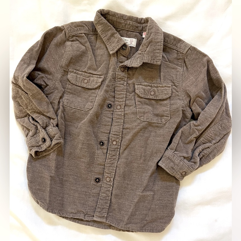 Zara Boy corduroy shirt